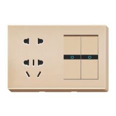 M6-013 二開(kāi)帶二三極+四極插座 開(kāi)關(guān)插座