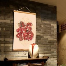 年畫(huà)創(chuàng)意新年卷軸畫(huà)傳統(tǒng)福字家居裝飾畫(huà)傳統(tǒng)年畫(huà)家居創(chuàng)意玄關(guān)畫(huà)軸