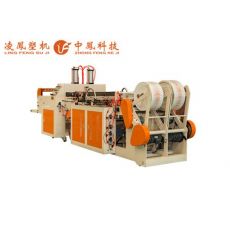 全新款前擺板封切獨(dú)立加熱雙通道全自動(dòng)沖口制袋機(jī)